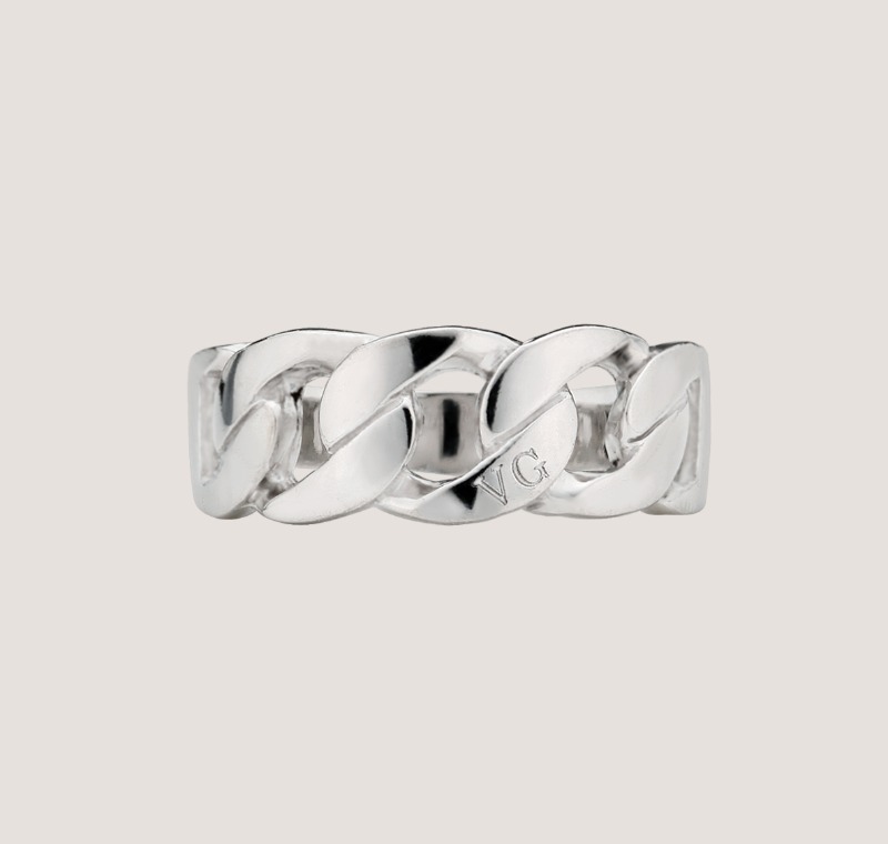 THE FRONT CHAIN RING SILVER