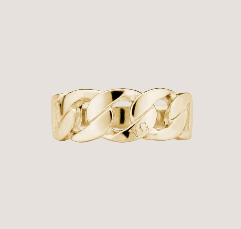 THE FRONT CHAIN RING GOLD