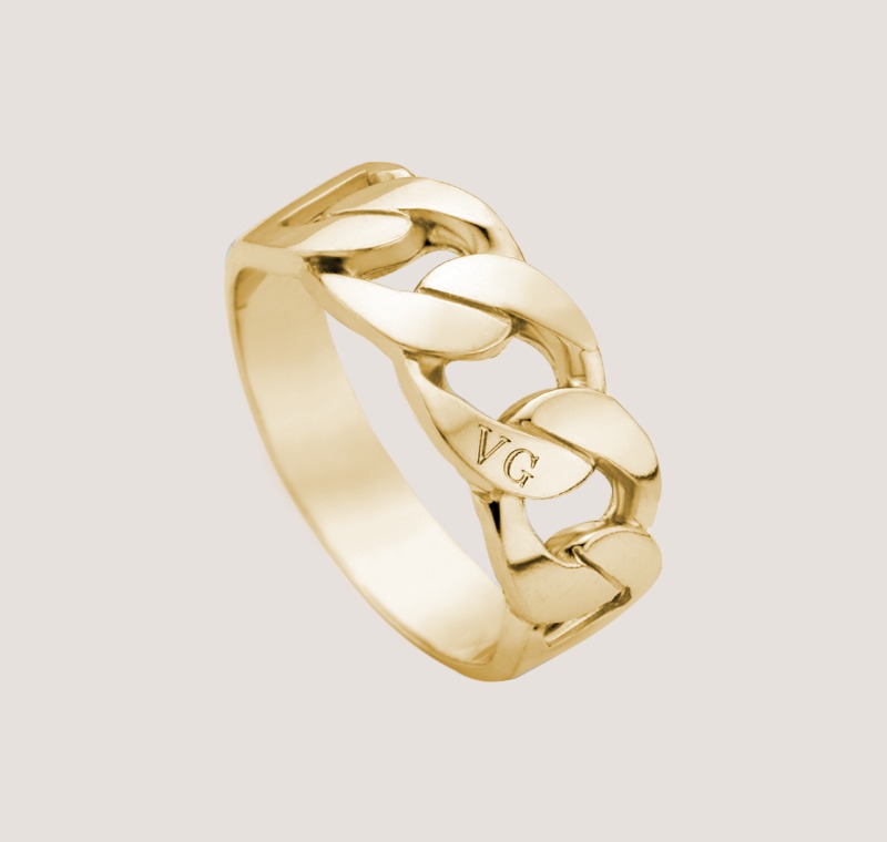 THE FRONT CHAIN RING GOLD